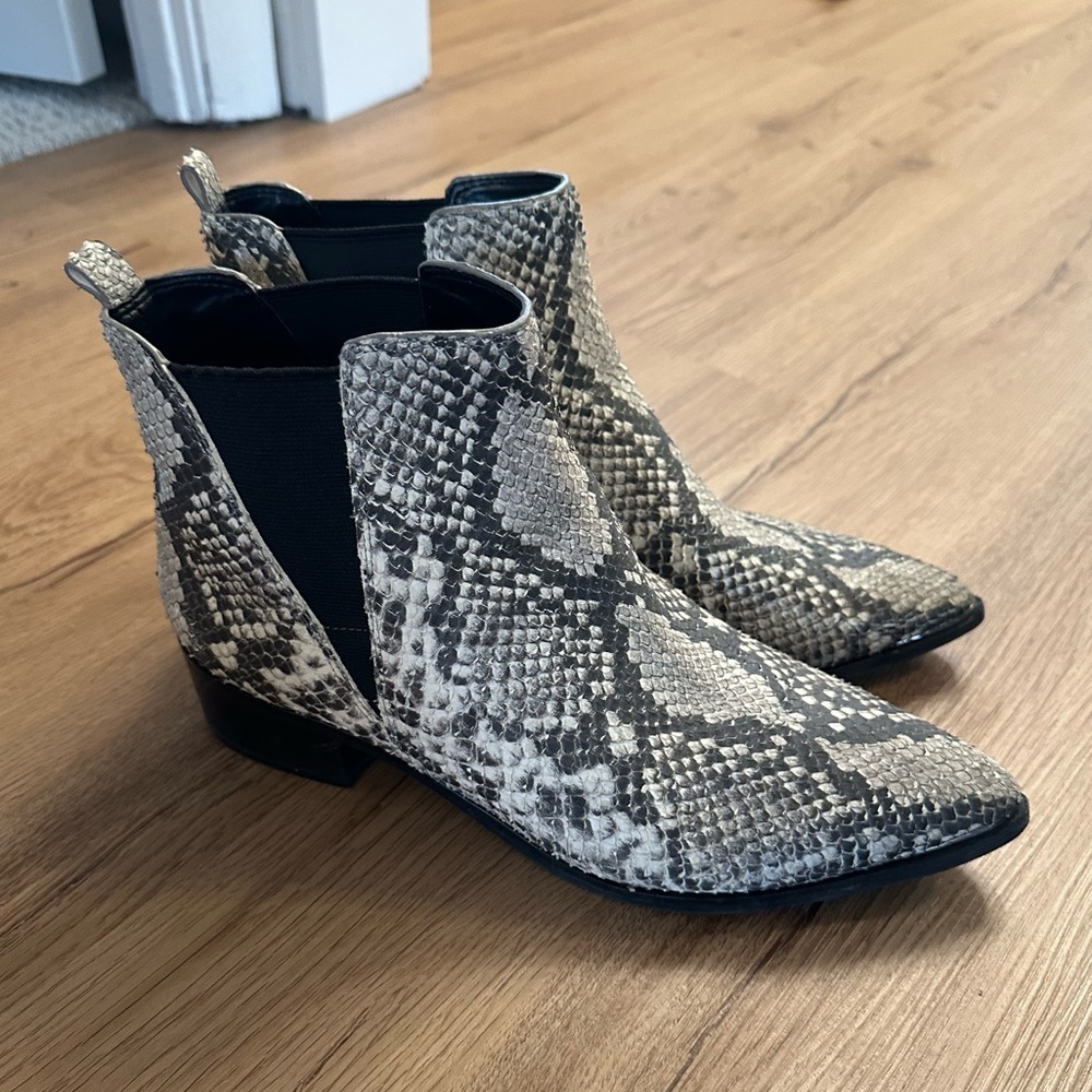 Marc Fisher Snakeskin Booties